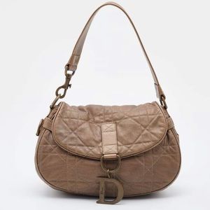 Dior Cannage Hobo Flap Bag